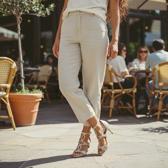 Vince Camuto Payto Gold White Leather Snake Pattern Strappy Heels Womens 8.5 39 - Picture 1 of 10